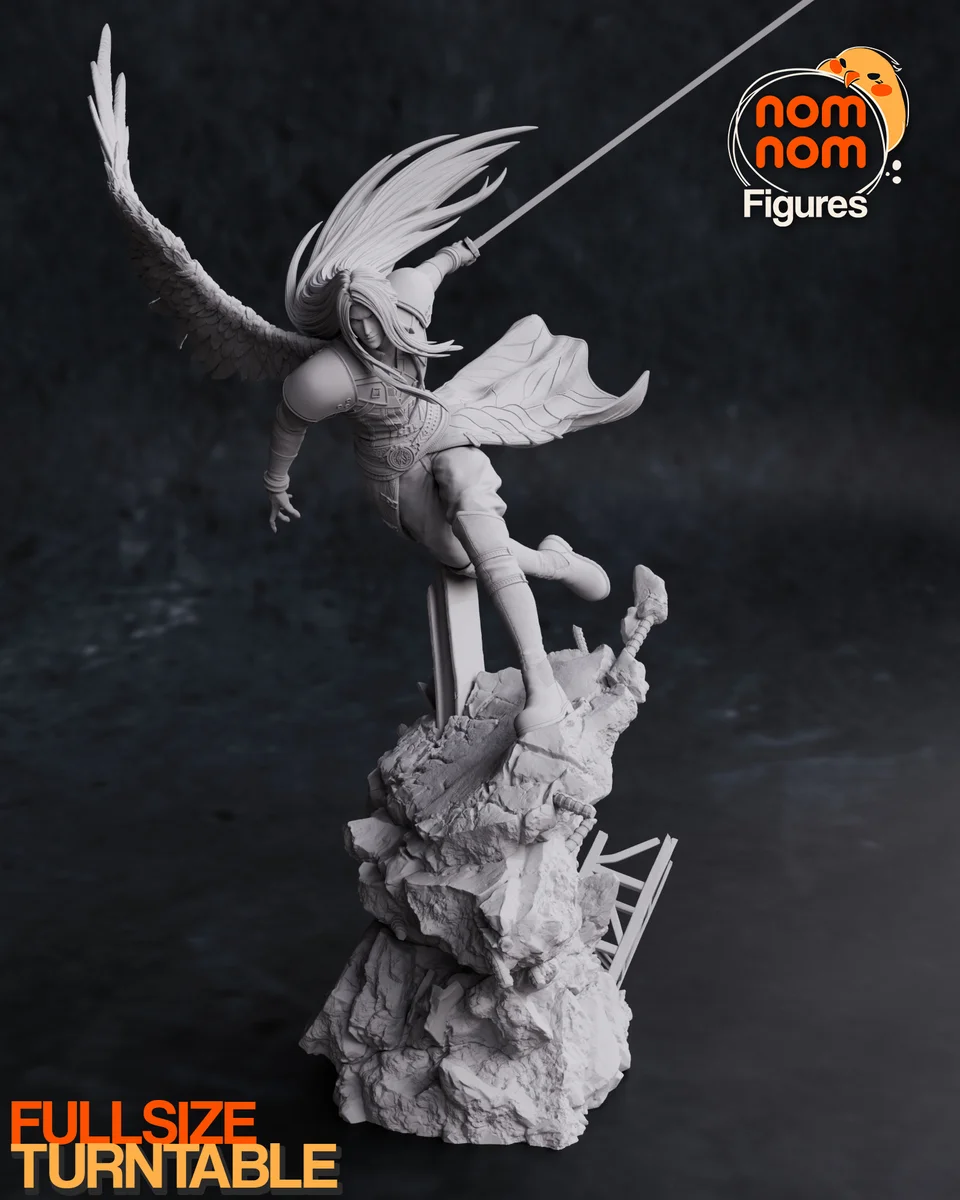 Sephiroth | Fan Art | 3D Printed Resin Model Garage Kit | *Un-Painted* | Nomnom 6