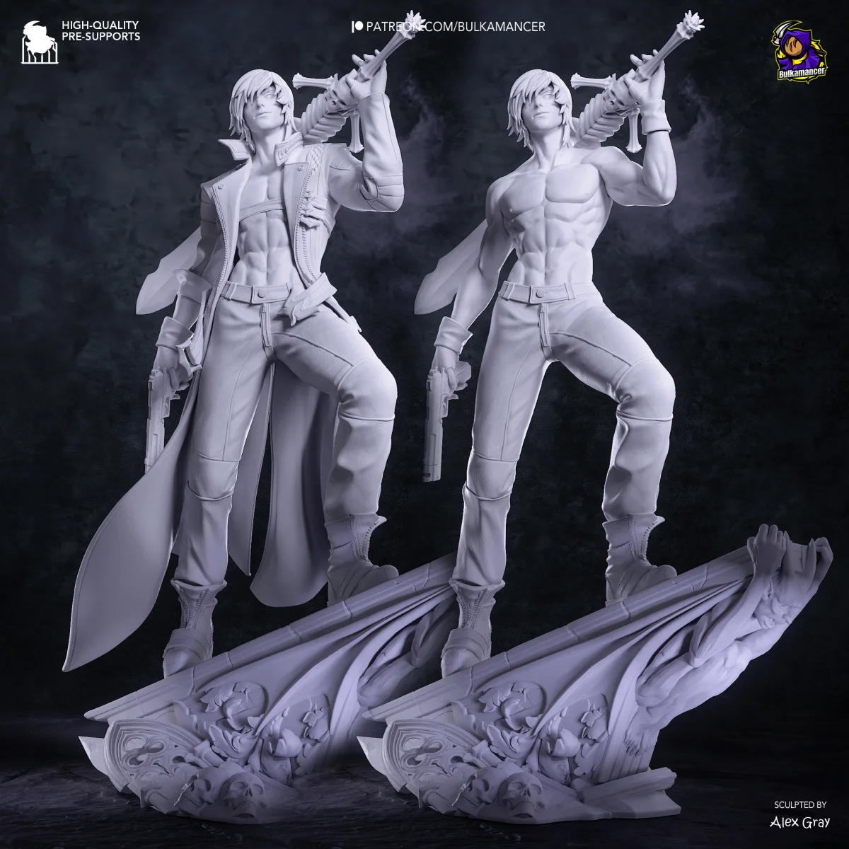 Dante | Fan Art | 3D Printed Resin Model Garage Kit | *Un-Painted* | Bulkamancer 8