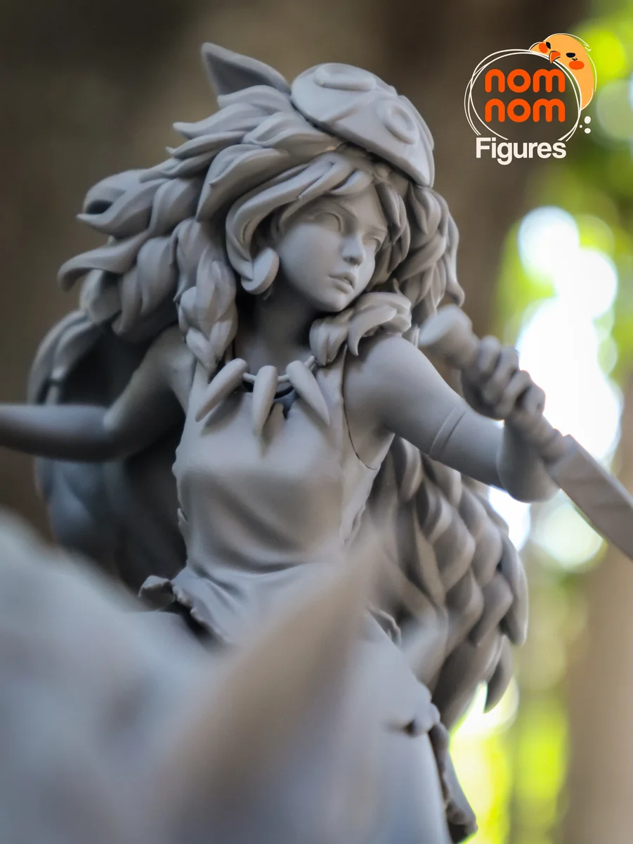 Princess Mononoke | Fan Art | 3D Printed Resin Model Garage Kit | *Un-Painted* | Nomnom 14