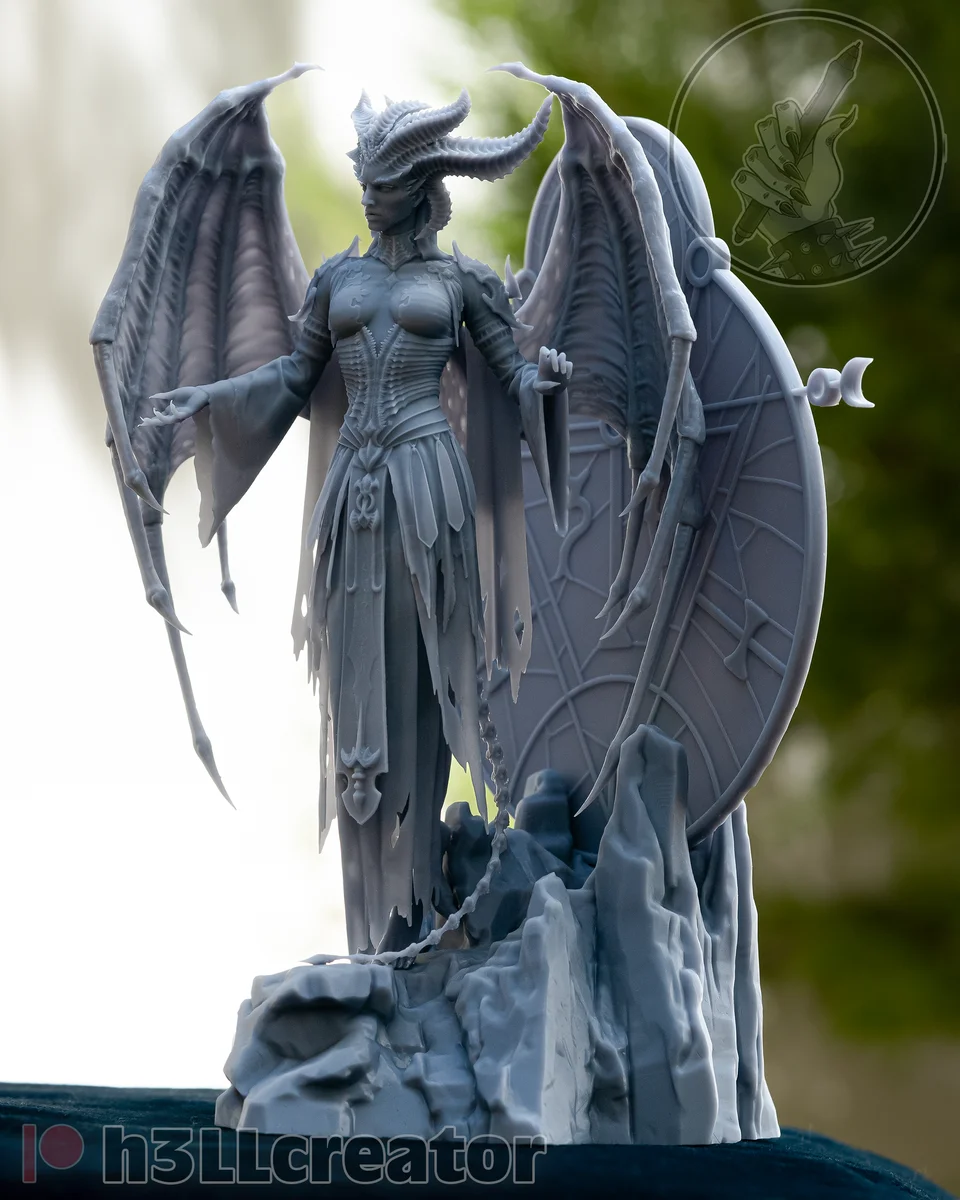 Lilith | Fan Art | 3D Printed Resin Model Garage Kit | *Un-Painted* | H3LL Creator 8
