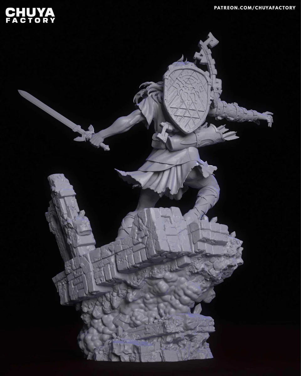 Link | Fan Art | 3D Printed Resin Model Garage Kit | *Un-Painted* | Chuya Factory 14