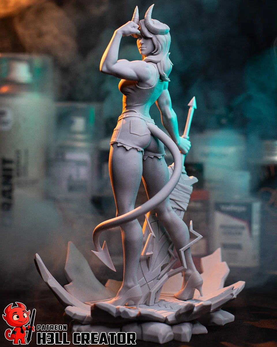 Malevola | Fan Art | 3D Printed Resin Model Garage Kit | *Un-Painted* | H3LL Creator 11
