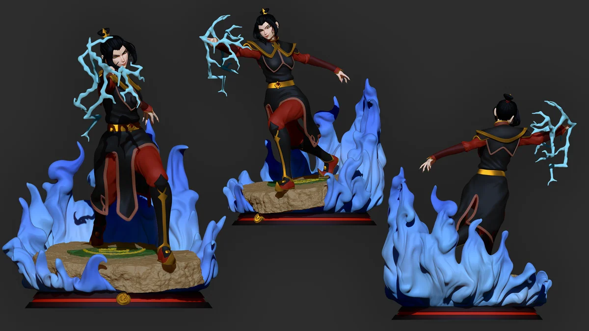 Azula | Fan Art | 3D Printed Resin Model Garage Kit | *Un-Painted* | Inaki Sculpts 4