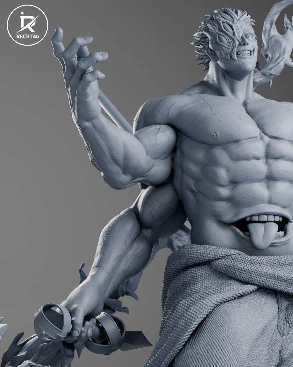 Ryomen Sukuna | Fan Art | 3D Printed Resin Model Garage Kit | *Un-Painted* | Rechtag 12