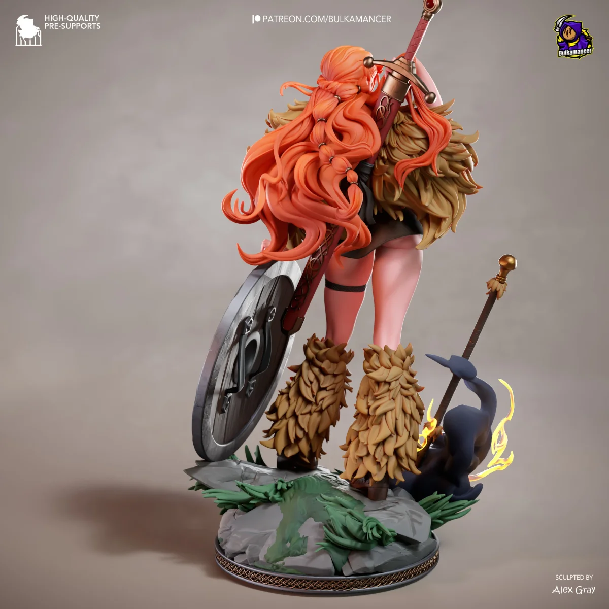 Elbaph Nami | Fan Art | 3D Printed Resin Model Garage Kit | *Un-Painted* | Bulkamancer 3