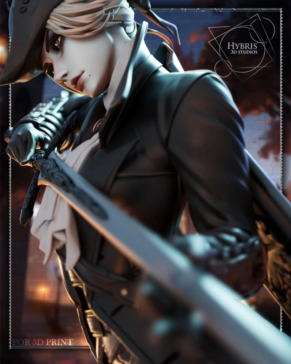 Female Hunter | Fan Art | 3D Printed Resin Model Garage Kit | *Un-Painted* | Hybris Studios 7