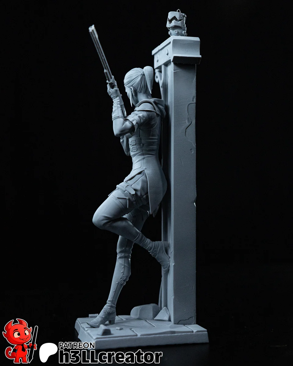 Caitlyn | Fan Art | 3D Printed Resin Model Garage Kit | *Un-Painted* | H3LL Creator 8
