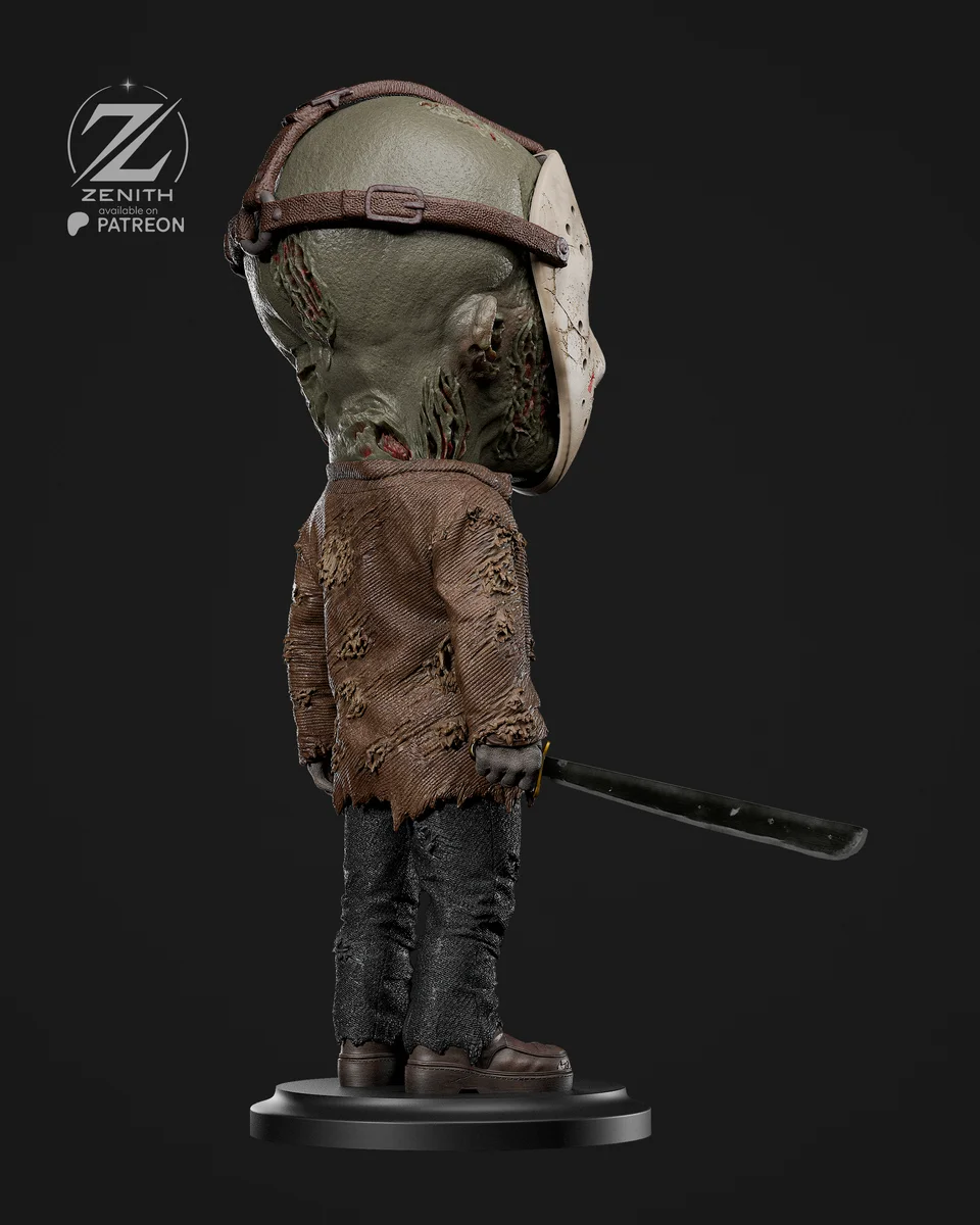 Chibi Jason | Fan Art | 3D Printed Resin Model Garage Kit | *Un-Painted* | Zenith Studios 5