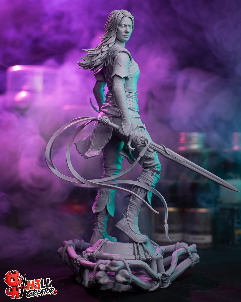 Faye | Fan Art | 3D Printed Resin Model Garage Kit | *Un-Painted* | H3LL Creator 9