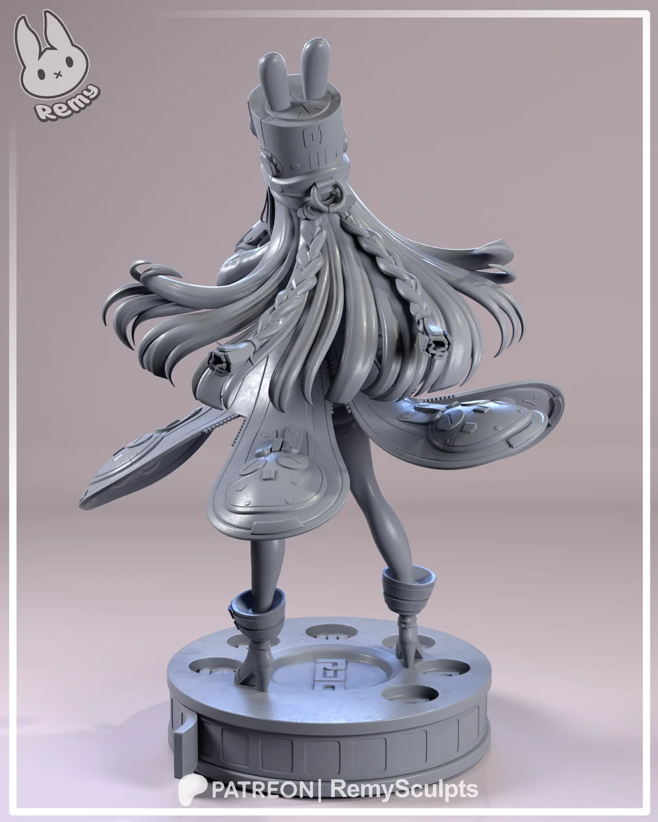 Norma Hollowell | Fan Art | 3D Printed Resin Model Garage Kit | *Un-Painted* | Remy Sculpts 9