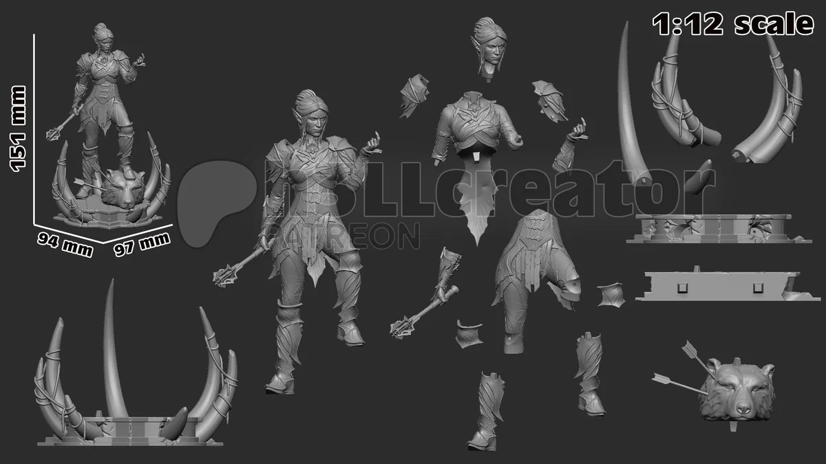 Minthara | Fan Art | 3D Printed Resin Model Garage Kit | *Un-Painted* | H3LL Creator 11