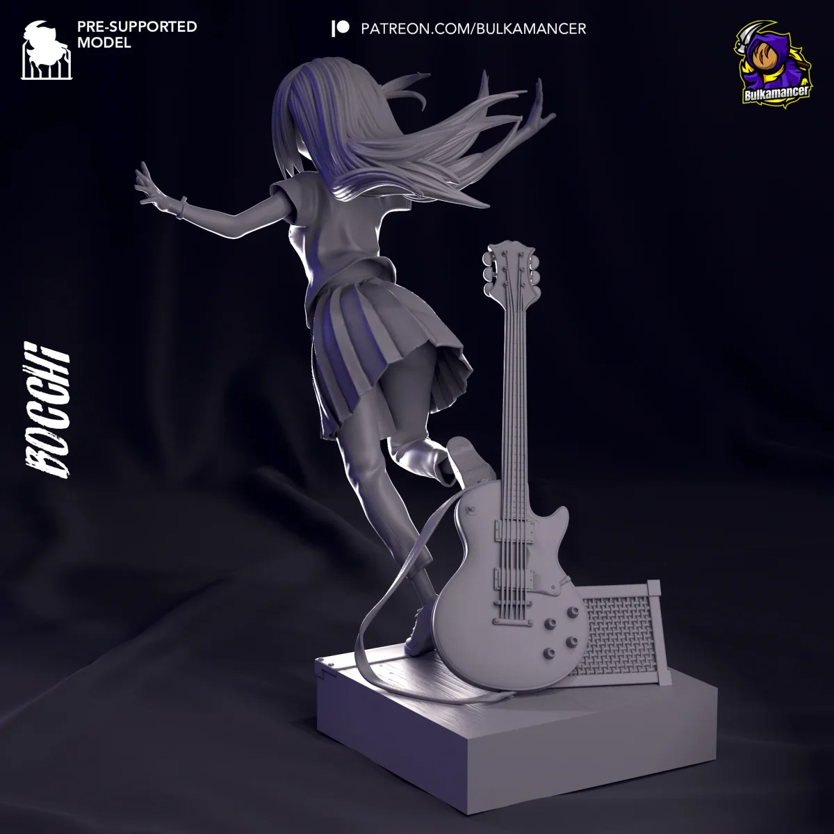 Hitori Gotoh | Fan Art | 3D Printed Resin Model Garage Kit | *Un-Painted* | Bulkamancer 6