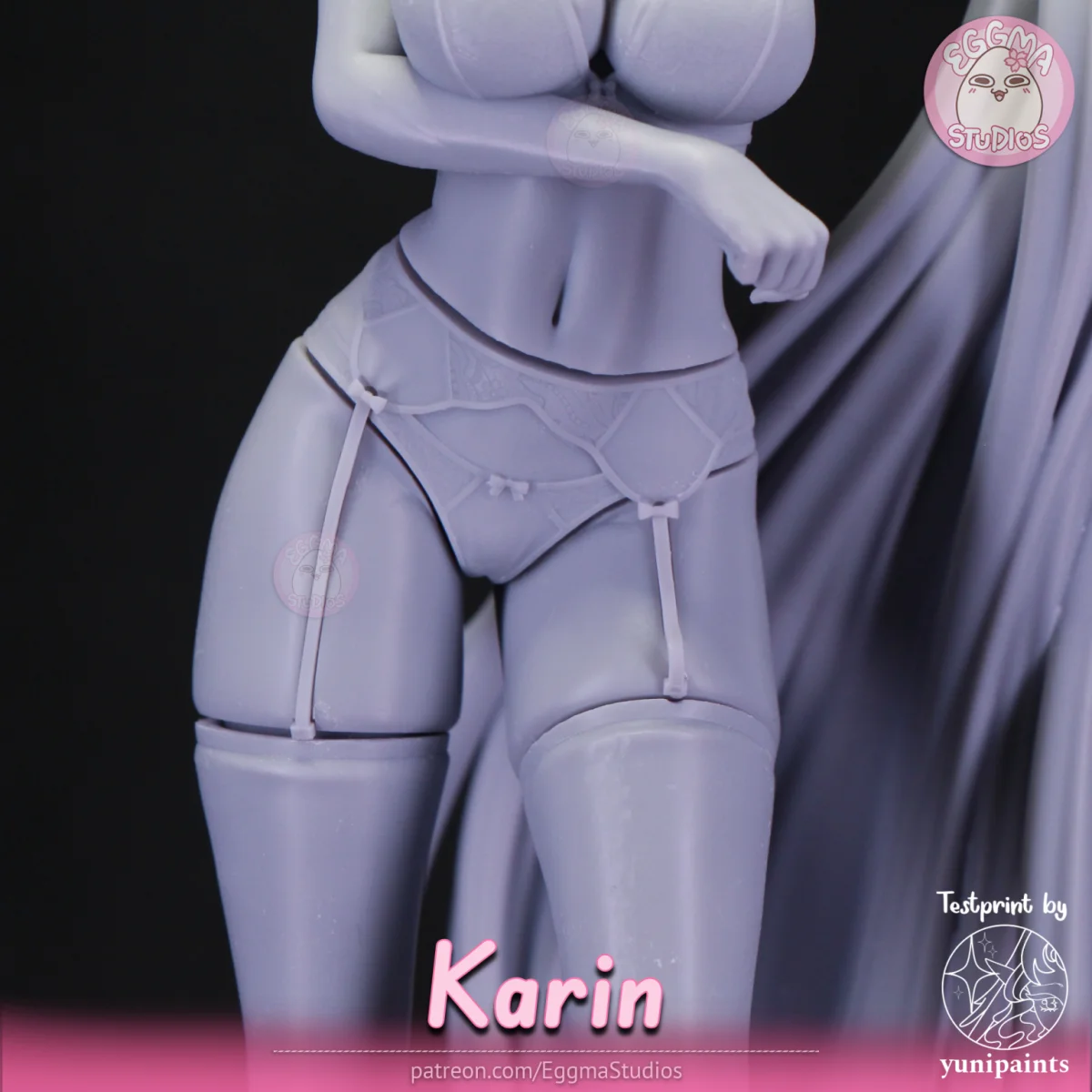 Karin | Fan Art | 3D Printed Resin Model Garage Kit | *Un-Painted* | EggmaStudios 17