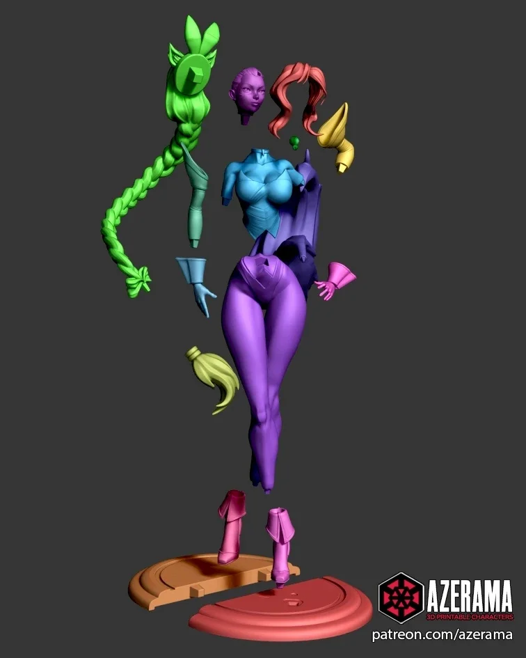 Ahri Bunny | Fan Art | 3D Printed Resin Model Garage Kit | *Un-Painted* | Azerama 4