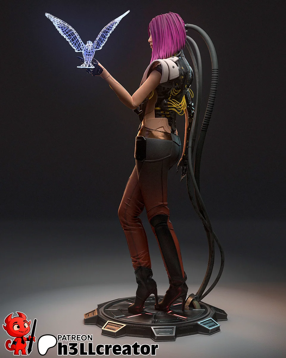 Songbird | Fan Art | 3D Printed Resin Model Garage Kit | *Un-Painted* | H3LL Creator 6