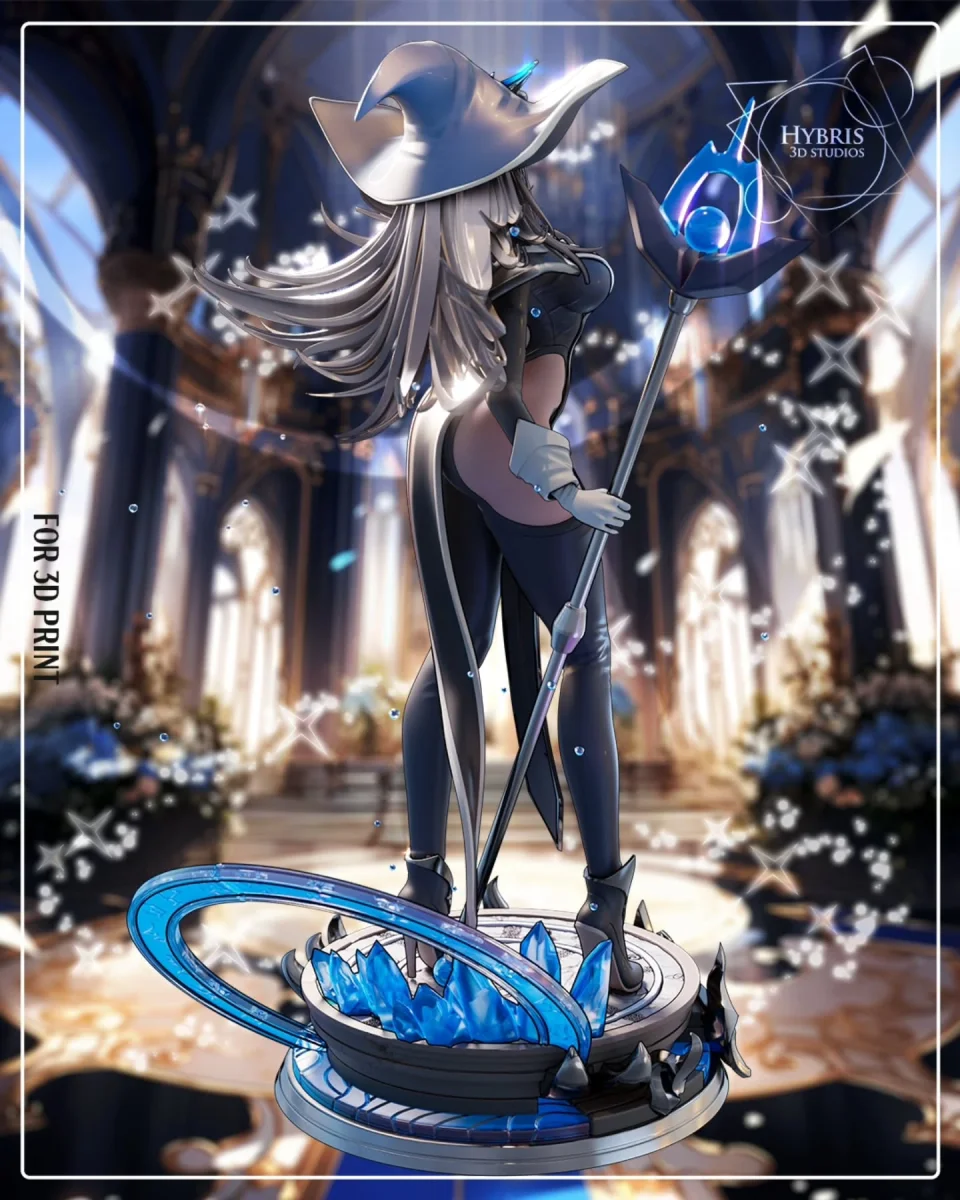 Silent Witch | Fan Art | 3D Printed Resin Model Garage Kit | *Un-Painted* | Hybris Studios 5
