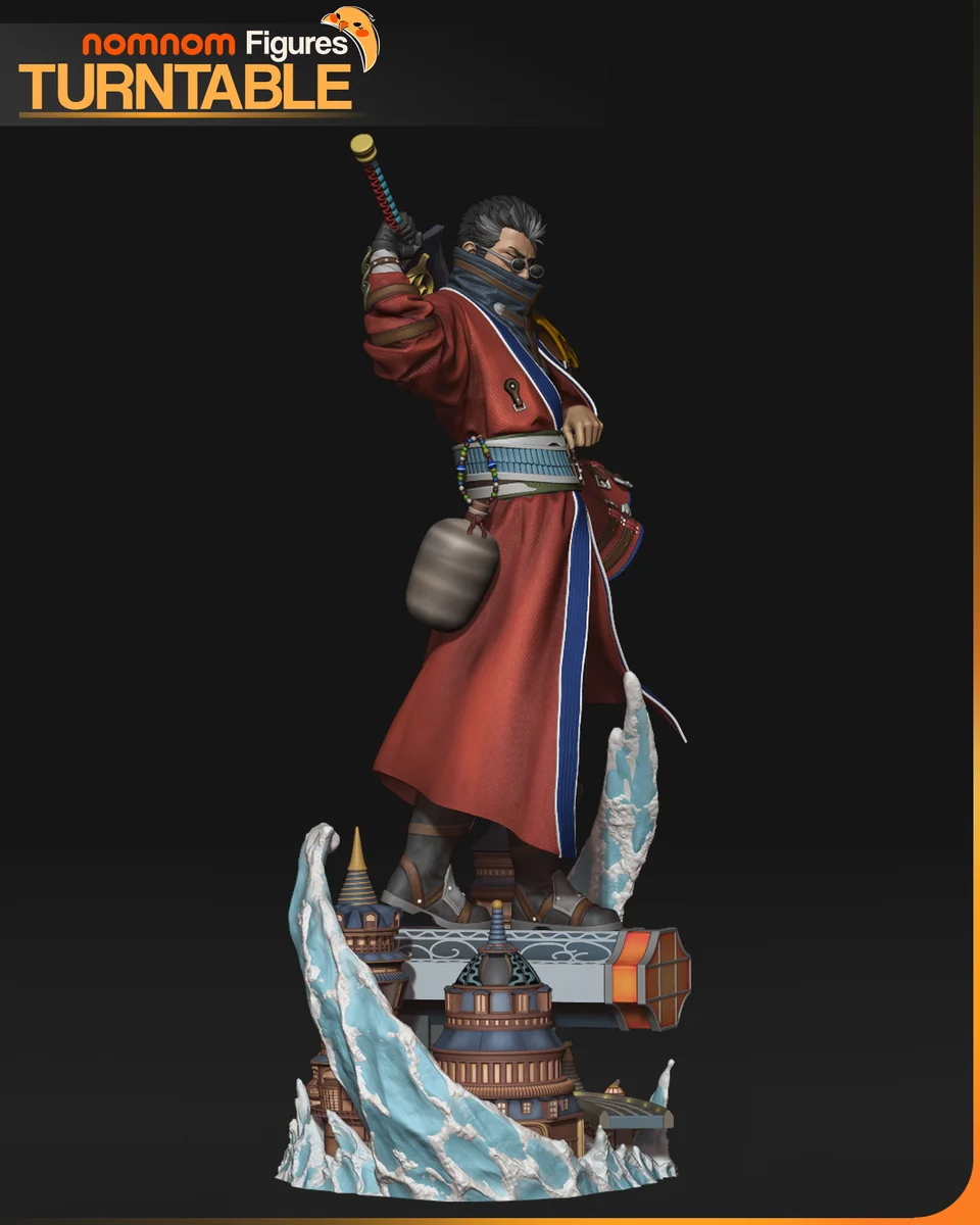 Auron | Fan Art | 3D Printed Resin Model Garage Kit | *Un-Painted* | Nomnom 5