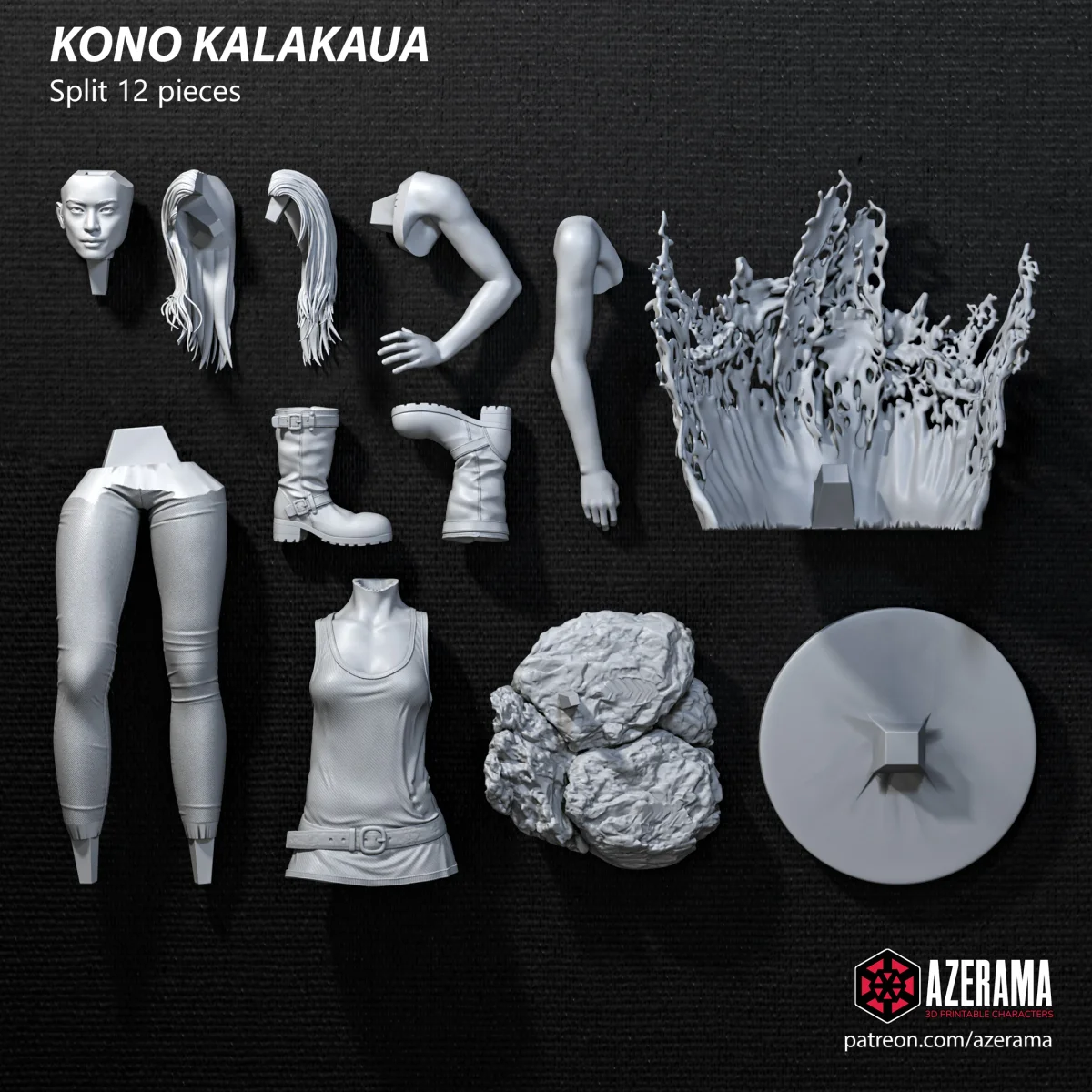 Kono | Fan Art | 3D Printed Resin Model Garage Kit | *Un-Painted* | Azerama 4
