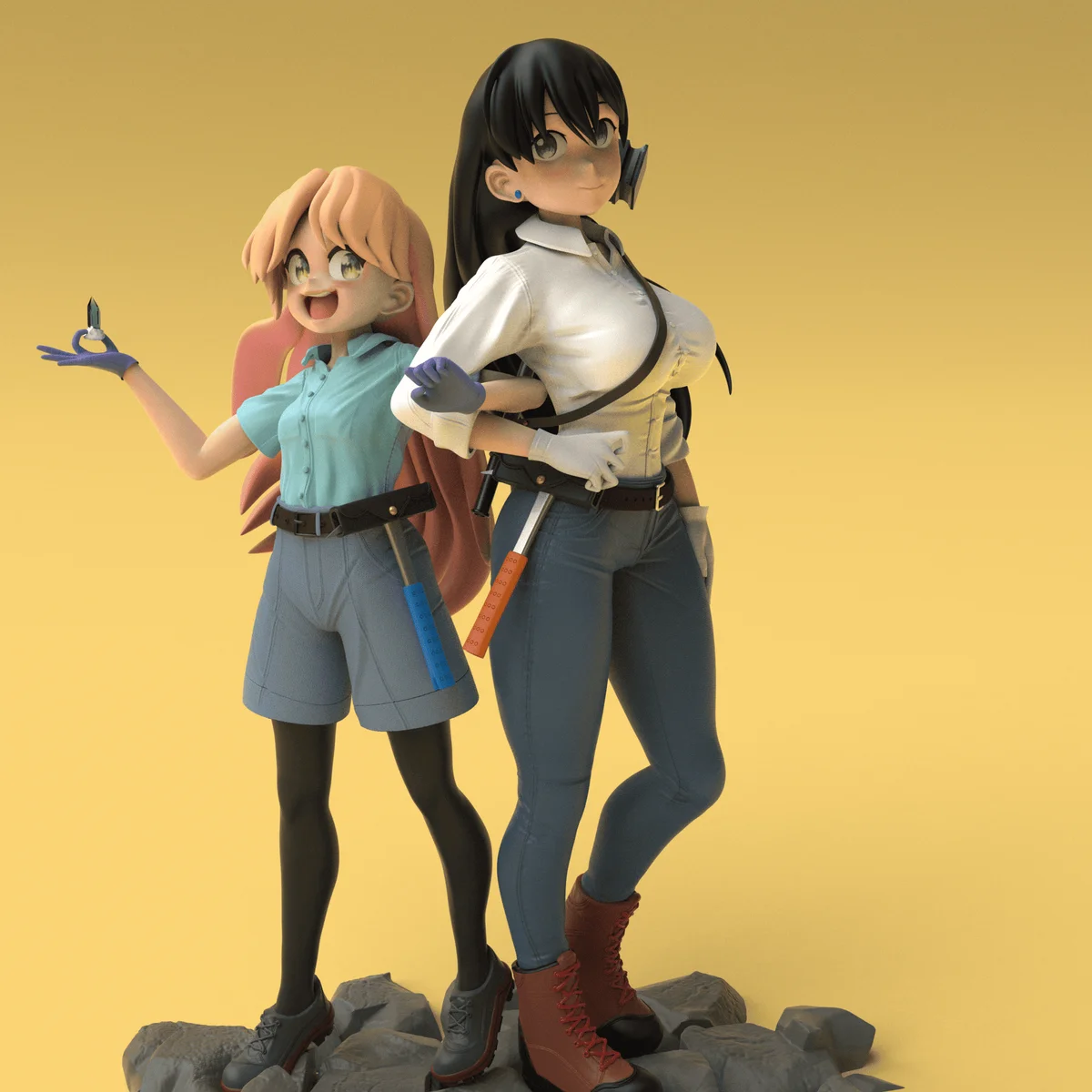 Ruri Rock | Fan Art | 3D Printed Resin Model Garage Kit | *Un-Painted* | Yoru Studio 4