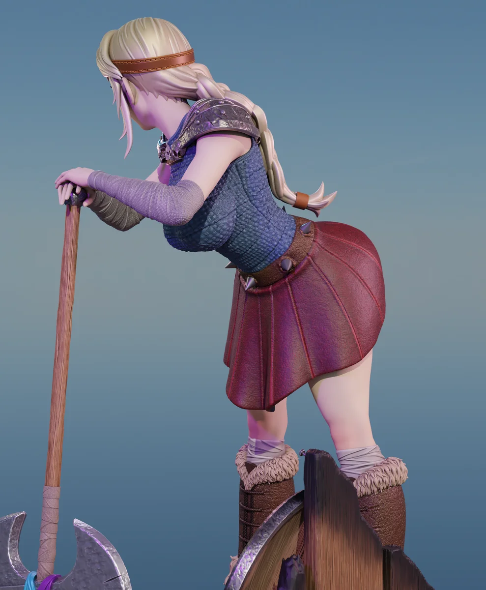 Astrid | Fan Art | 3D Printed Resin Model Garage Kit | *Un-Painted* | Momoji 5