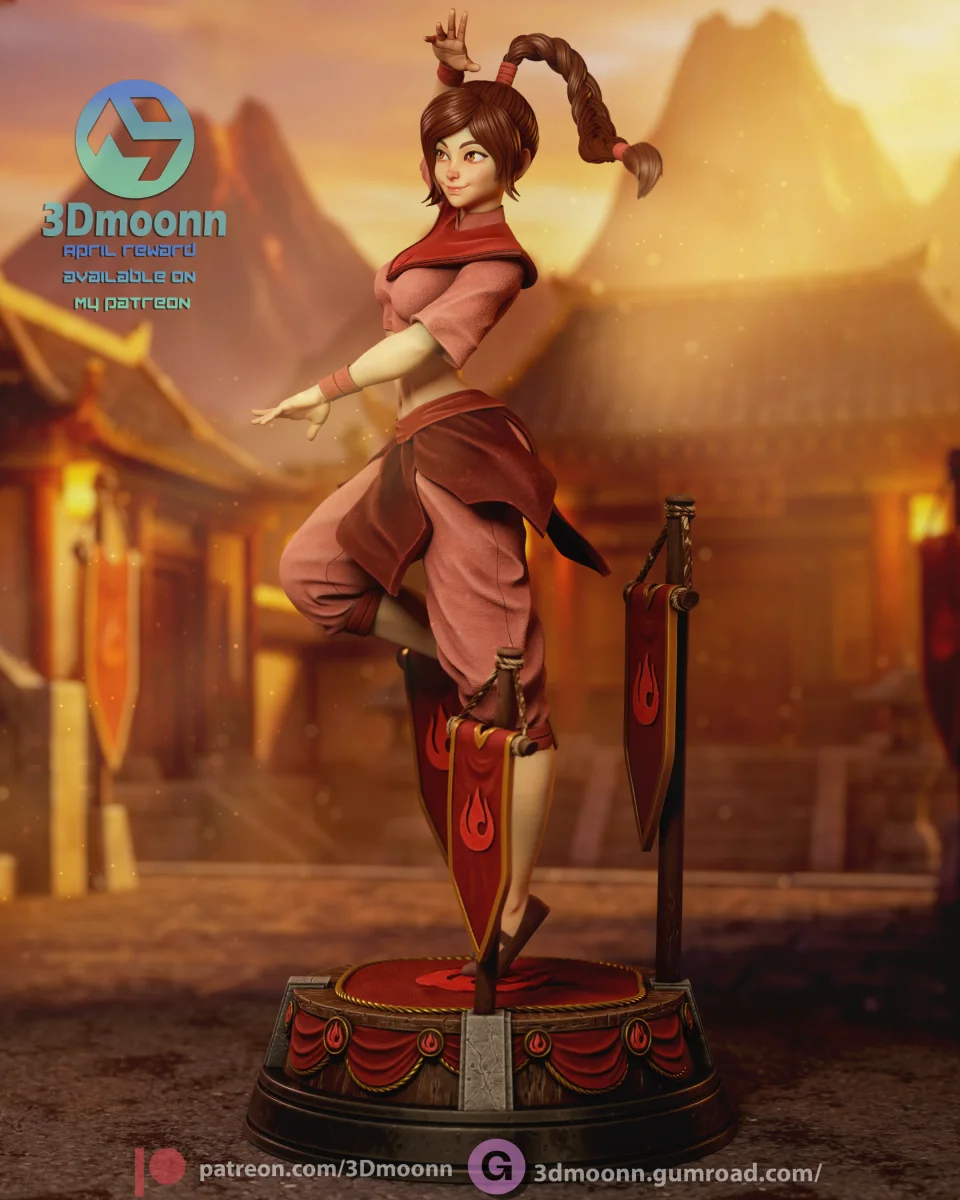 Ty Lee | Fan Art | 3D Printed Resin Model Garage Kit | *Un-Painted* | 3DMoonn 3