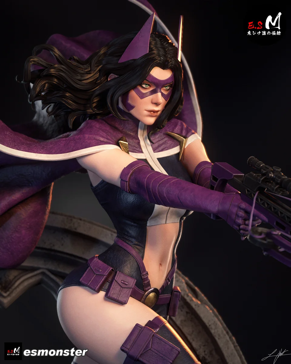 Huntress | Fan Art | 3D Printed Resin Model Garage Kit | *Un-Painted* | ES Monster 3