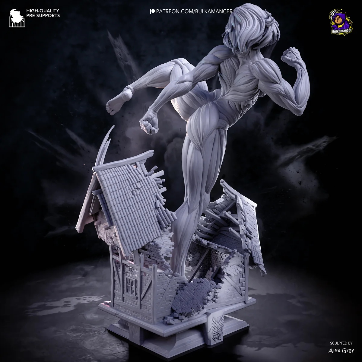 Female Titan | Fan Art | 3D Printed Resin Model Garage Kit | *Un-Painted* | Bulkamancer 17