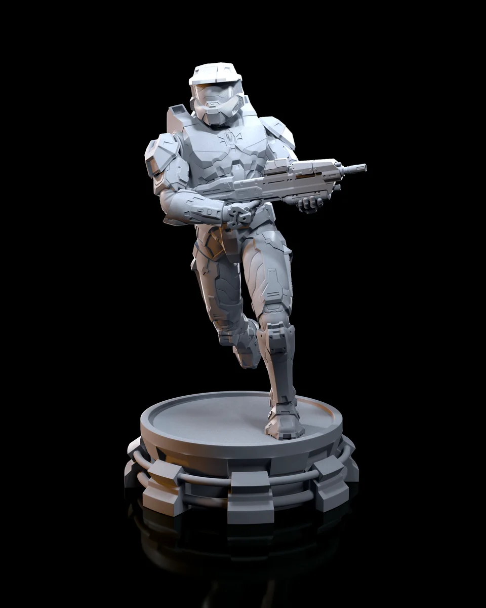 Master Chief | Fan Art | 3D Printed Resin Model Garage Kit | *Un-Painted* | H3LL Creator 5