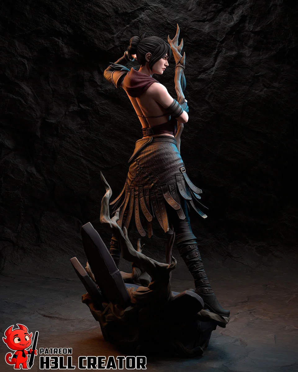 Morrigan | Fan Art | 3D Printed Resin Model Garage Kit | *Un-Painted* | H3LL Creator 6