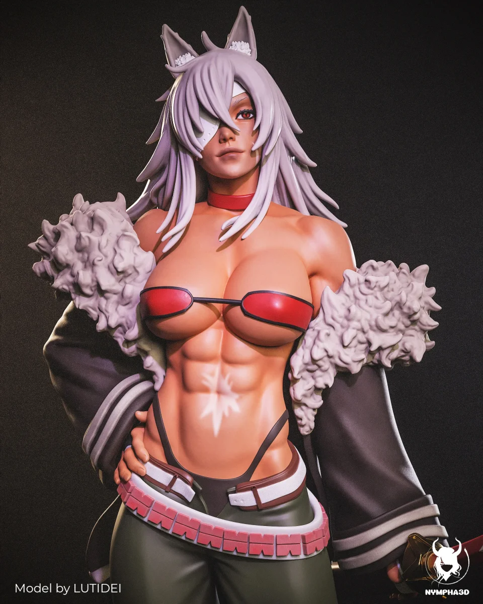 Ghislaine | Fan Art | 3D Printed Resin Model Garage Kit | *Un-Painted* | Nympha3D 3
