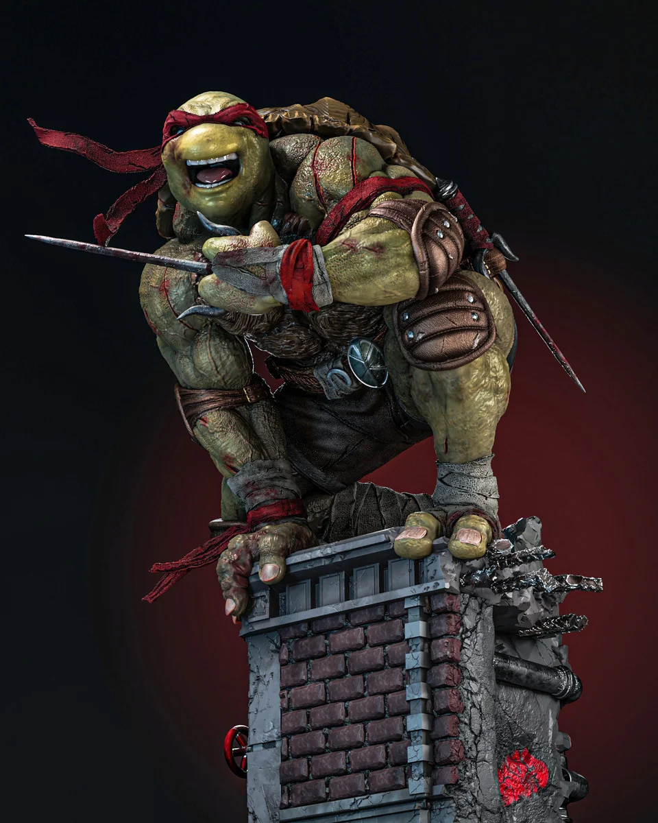 Raphael | Fan Art | 3D Printed Resin Model Garage Kit | *Un-Painted* | ZEZ Studio 9
