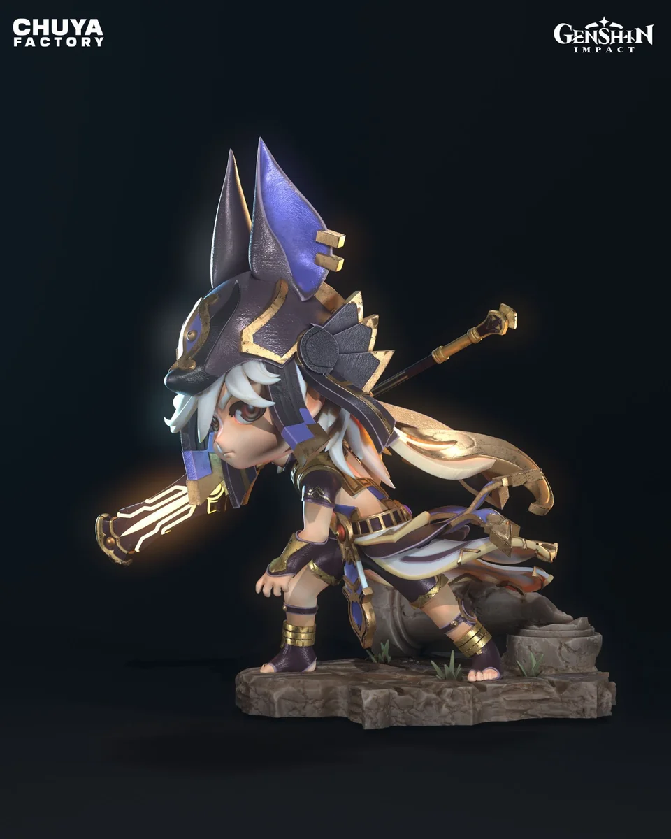 Chibi Cyno | Fan Art | 3D Printed Resin Model Garage Kit | *Un-Painted* | Chuya Factory 5