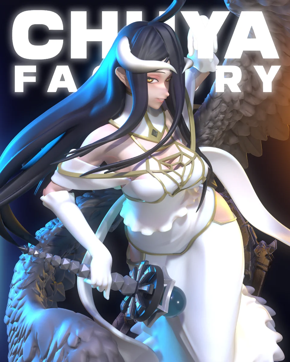 Albedo | Fan Art | 3D Printed Resin Model Garage Kit | *Un-Painted* | Chuya Factory