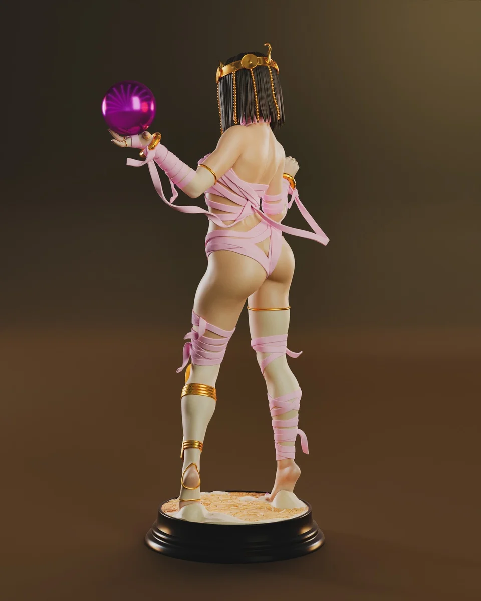 Menat | Fan Art | 3D Printed Resin Model Garage Kit | *Un-Painted* | Abe3D 6