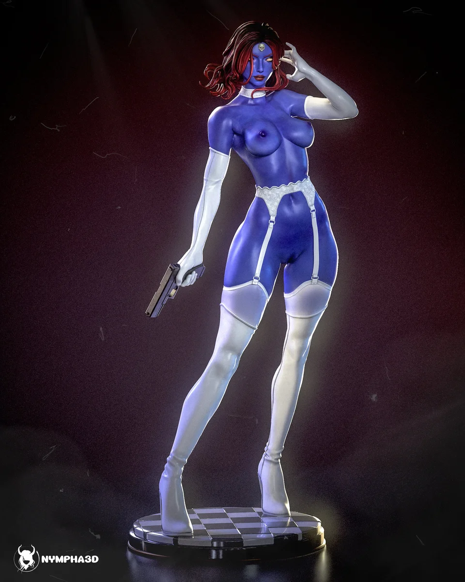 Mystique | Fan Art | 3D Printed Resin Model Garage Kit | *Un-Painted* | Nympha3D 10