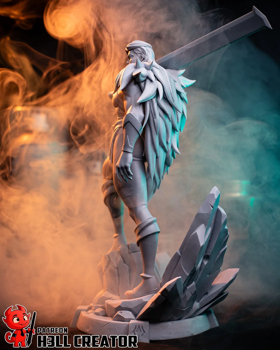 Yasha Nydoorin | Fan Art | 3D Printed Resin Model Garage Kit | *Un-Painted* | H3LL Creator 11