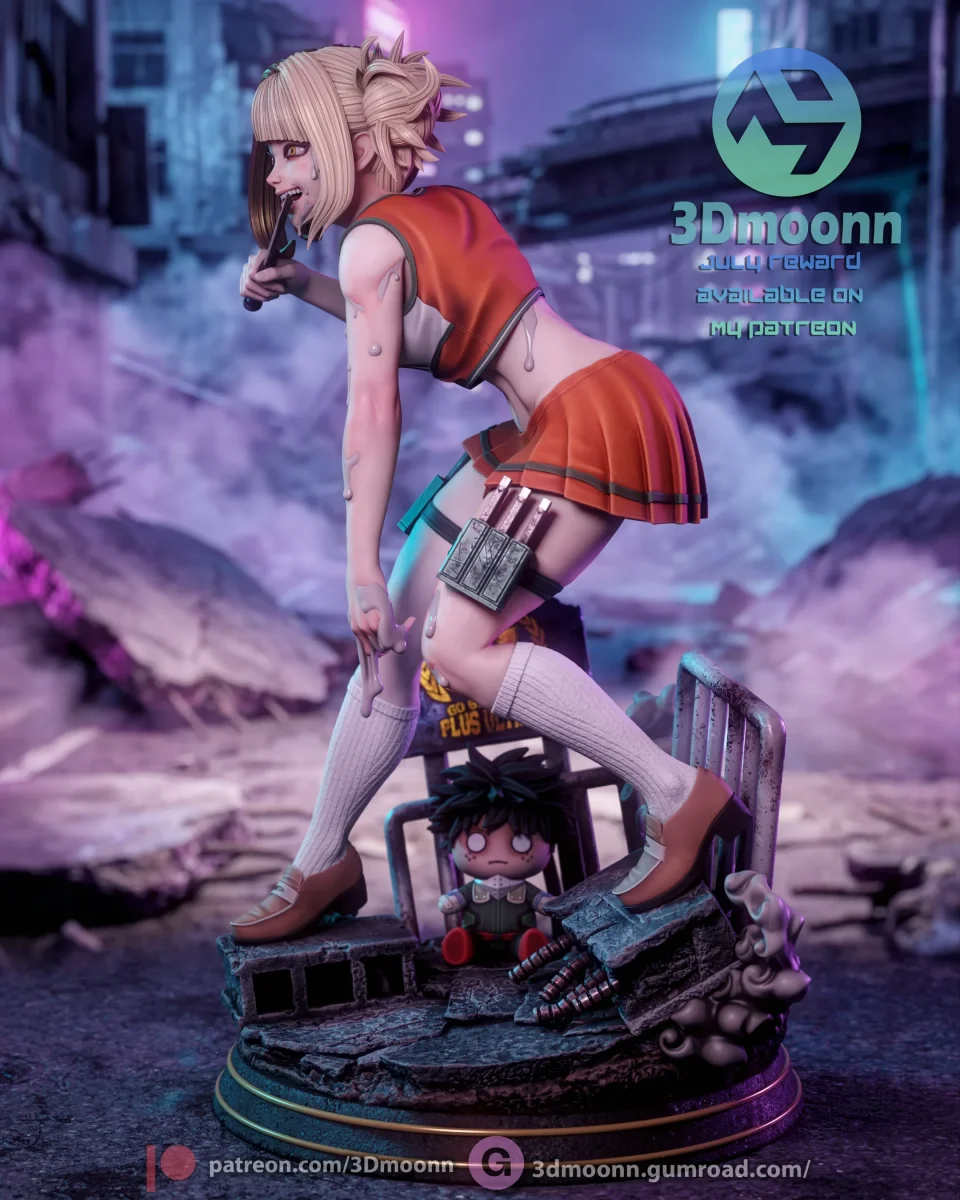 Himiko Toga | Fan Art | 3D Printed Resin Model Garage Kit | *Un-Painted* | 3DMoonn 6