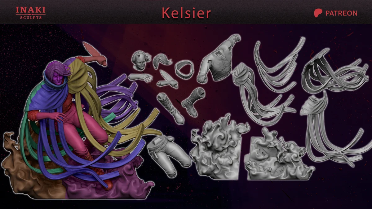 Kelsier | Fan Art | 3D Printed Resin Model Garage Kit | *Un-Painted* | Inaki Sculpts 6
