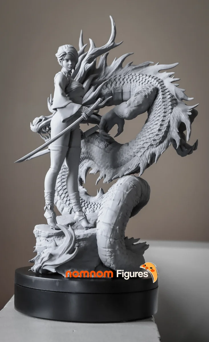 Ryuu Masamune | Fan Art | 3D Printed Resin Model Garage Kit | *Un-Painted* | Nomnom 5