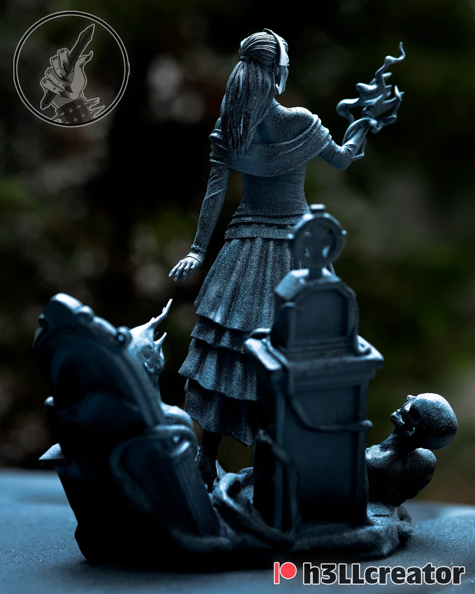 Liliana Vess | Fan Art | 3D Printed Resin Model Garage Kit | *Un-Painted* | H3LL Creator 6
