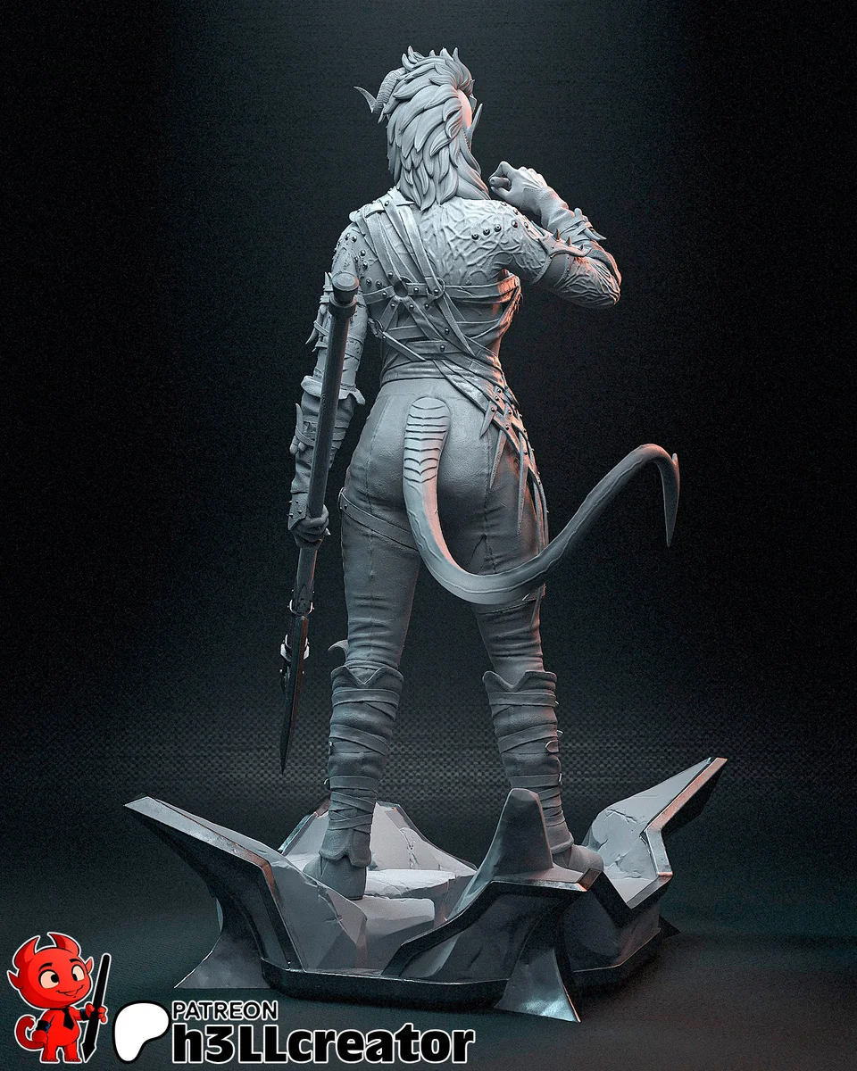 Karlach | Fan Art | 3D Printed Resin Model Garage Kit | *Un-Painted* | H3LL Creator 13