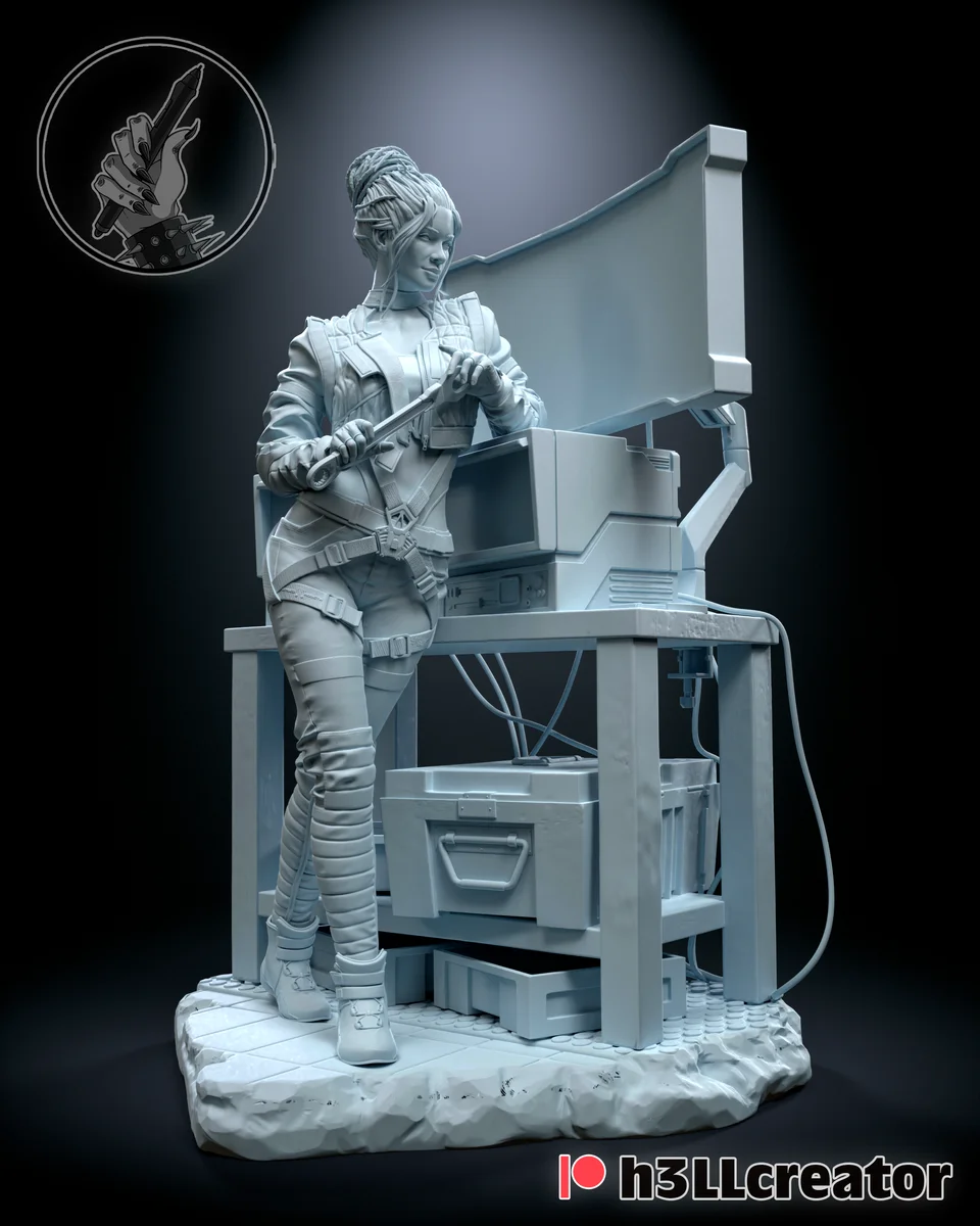 Panam Palmer | Fan Art | 3D Printed Resin Model Garage Kit | *Un-Painted* | H3LL Creator 4