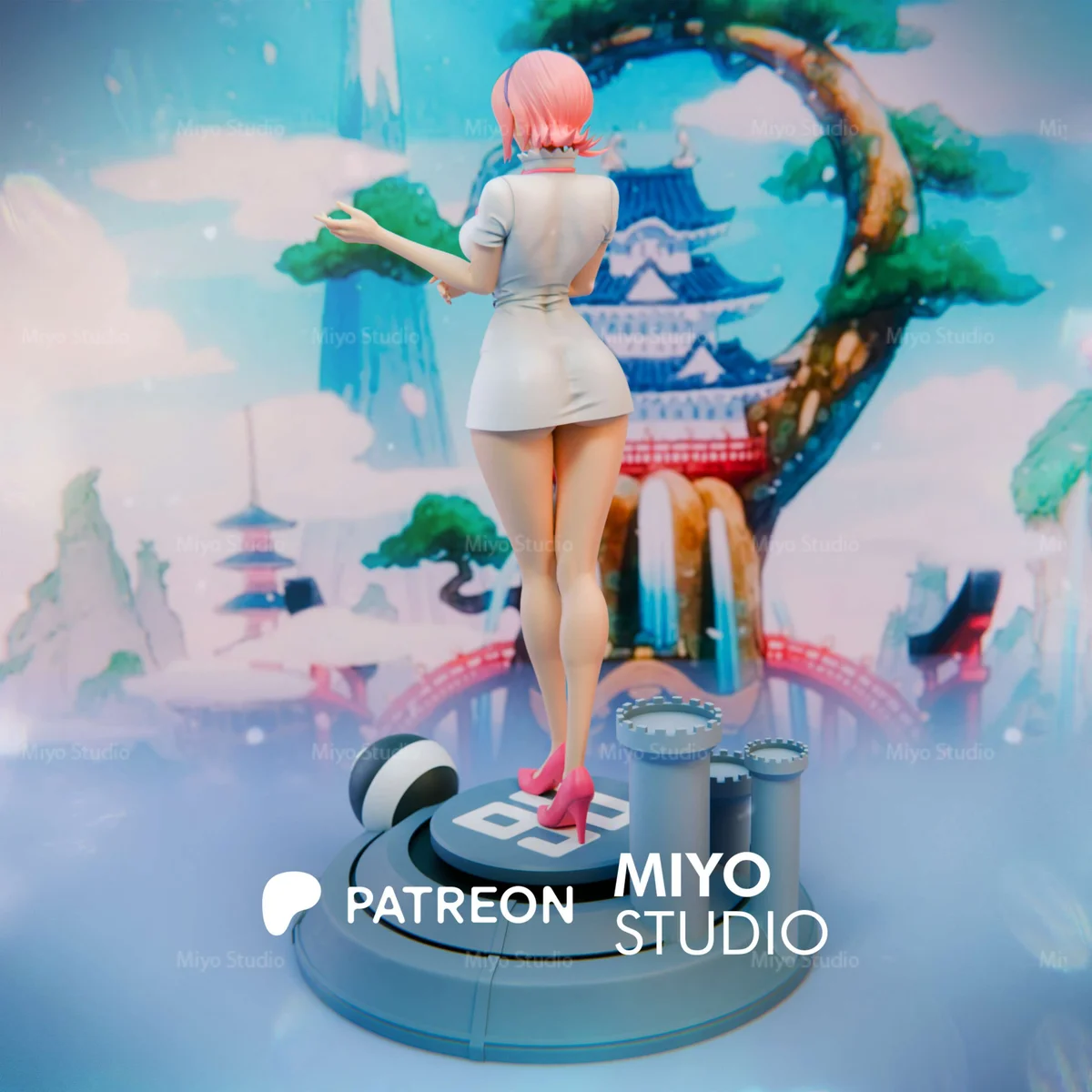 Reiju Vinsmoke | Fan Art | 3D Printed Resin Model Garage Kit | *Un-Painted* | MiyoStudio 5