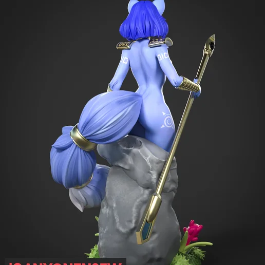 Krystal | Fan Art | 3D Printed Resin Model Garage Kit | *Un-Painted* | AnyoneNSFW 3