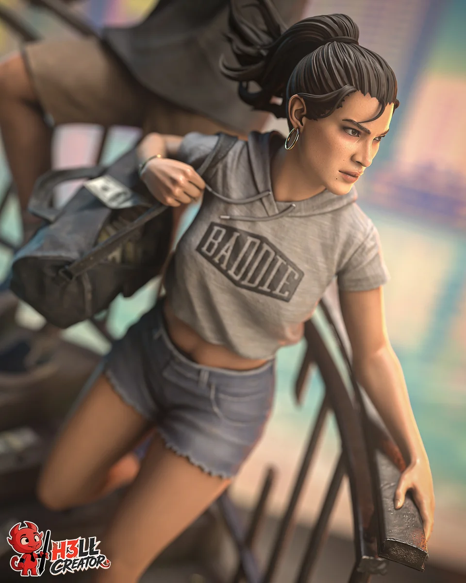 Jason and Lucia | Fan Art | 3D Printed Resin Model Garage Kit | *Un-Painted* | H3LL Creator 8