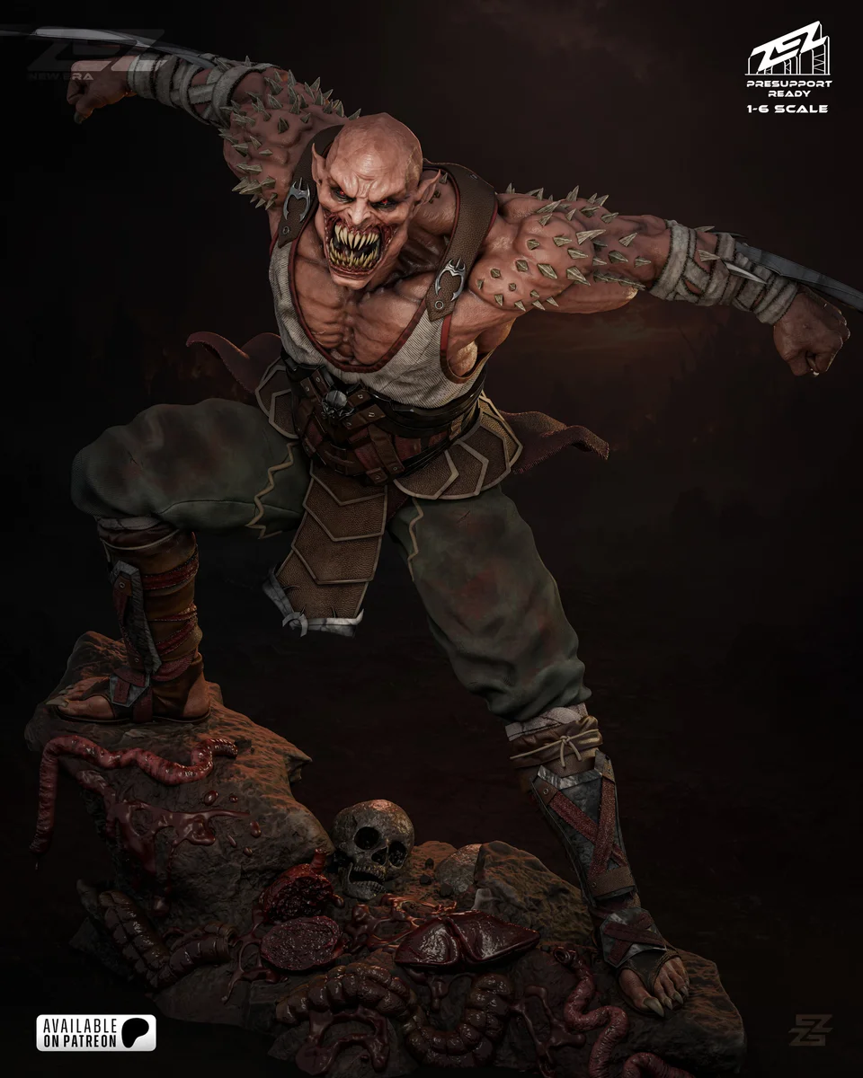 Baraka | Fan Art | 3D Printed Resin Model Garage Kit | *Un-Painted* | ZEZ Studio 10
