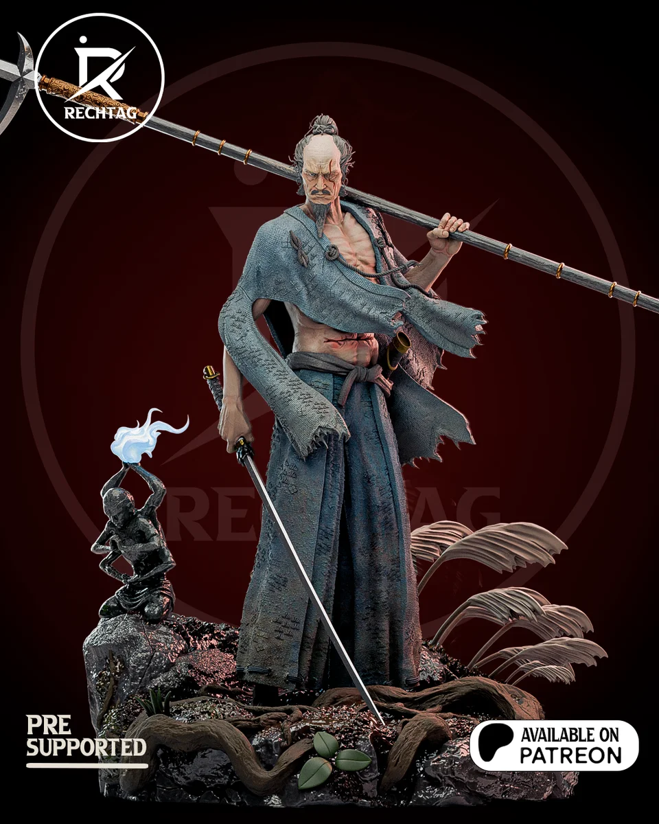 Isshin Ashina | Fan Art | 3D Printed Resin Model Garage Kit | *Un-Painted* | Rechtag 6