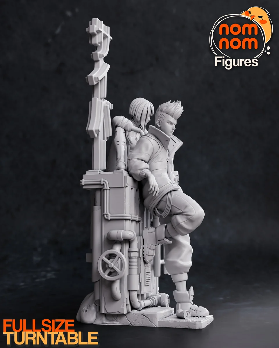 Lucy x David | Fan Art | 3D Printed Resin Model Garage Kit | *Un-Painted* | Nomnom 7