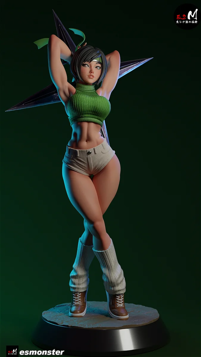 Yuffie | Fan Art | 3D Printed Resin Model Garage Kit | *Un-Painted* | ES Monster 42