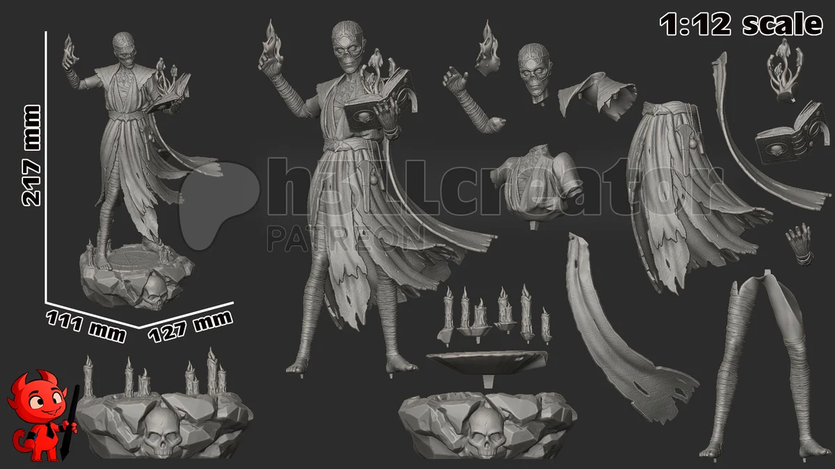 Withers | Fan Art | 3D Printed Resin Model Garage Kit | *Un-Painted* | H3LL Creator 13